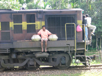 Locomotora en Silchar. Locomotora en Silchar.