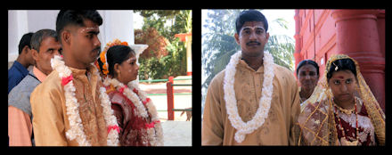 Novios en Tripura Sundari.