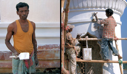 Pintando Neermahal. Pintando Neermahal.