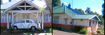 Palacio y coche del obispo.