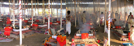 Mercado de Silchar. Vendedor hojas de betel.
